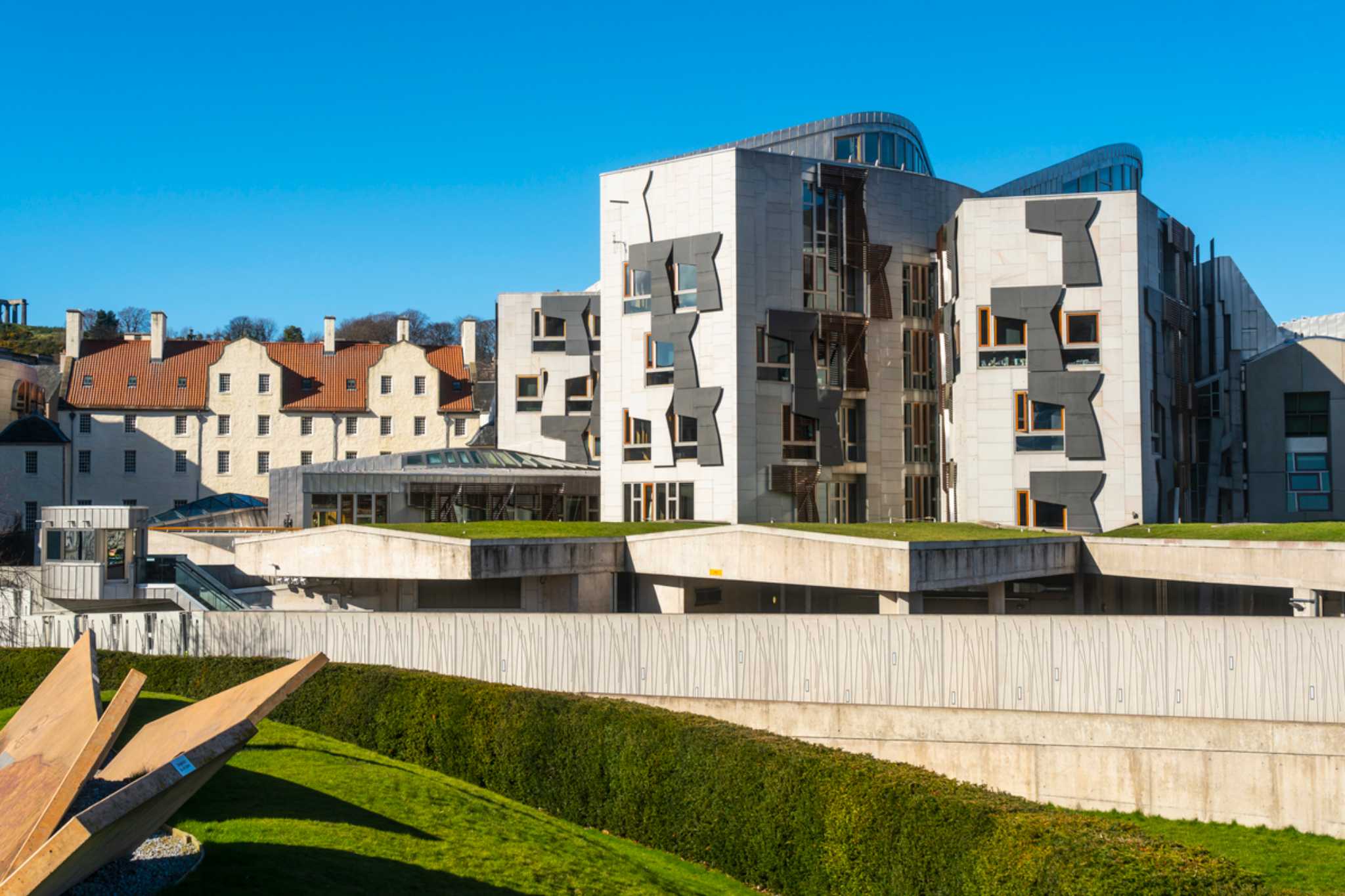 Exterior of the Scottish Parliament building